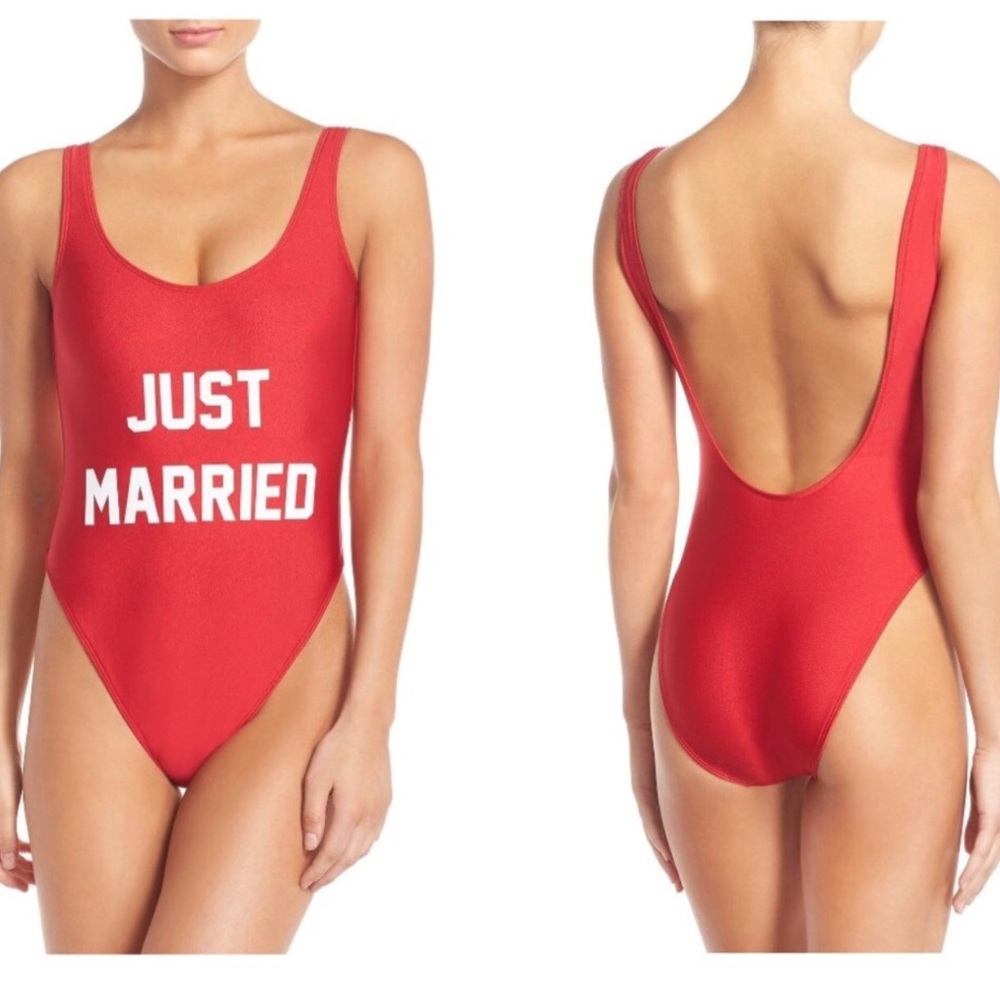 Private Party 'Just Married' One-Piece Swimsuit